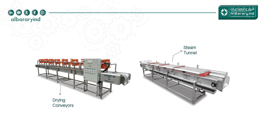 Dates Drying and Stem Tunneling System installed in date factory