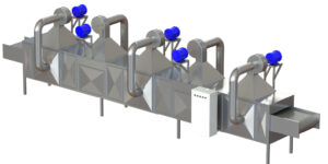 Dry Dates Heating Oven with stainless steel construction and internal conveyor for uniform heating before vacuum packaging